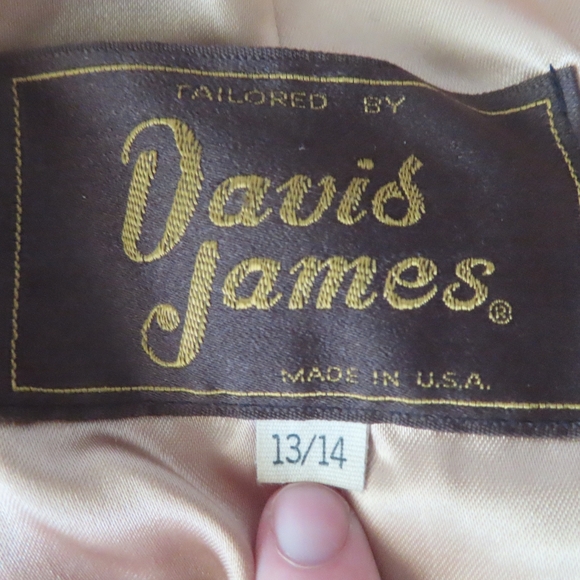 Vintage Leather and Suede Fringe Jacket Tailored by David James 13/14 - Picture 8 of 9